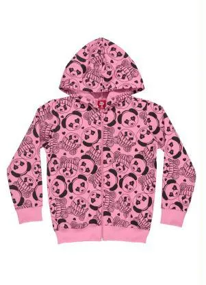 Bee Loop - Jaqueta Infantil Menina de Moletom Rosa - BEE LOOP