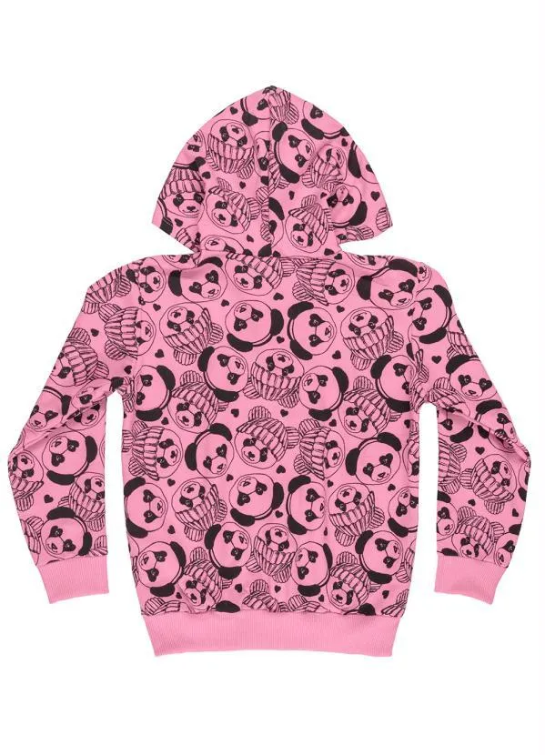 Bee Loop - Jaqueta Infantil Menina de Moletom Rosa 2