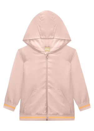 Milon - Jaqueta Infantil Menina em Microfibra Rosa - MILON