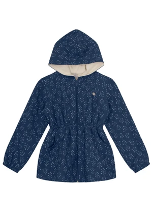 Brandili Mundi - Jaqueta Infantil Menina Floral Azul - BRANDILI MUNDI