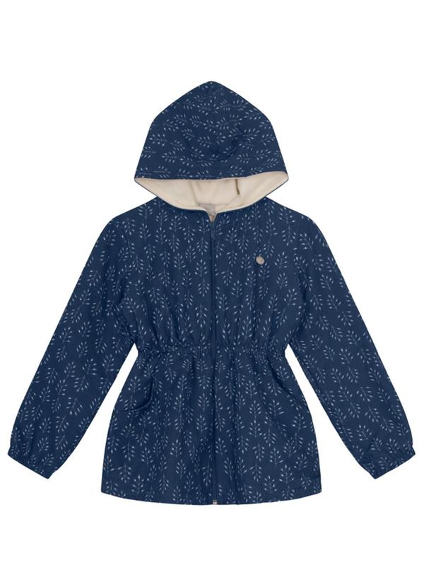 Mundi - Jaqueta Infantil Menina Floral Azul