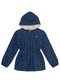 Brandili Mundi - Jaqueta Infantil Menina Floral Marrom - variação: Azul