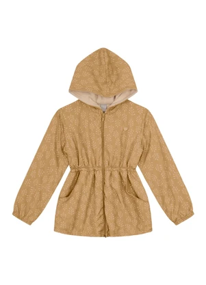 Brandili Mundi - Jaqueta Infantil Menina Floral Marrom - BRANDILI MUNDI