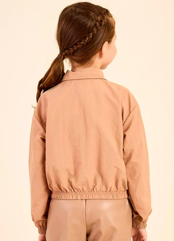Colorittá - Jaqueta Infantil Menina Impermeável Marrom 2