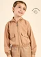 Colorittá - Jaqueta Infantil Menina Impermeável Marrom - variação: Marrom