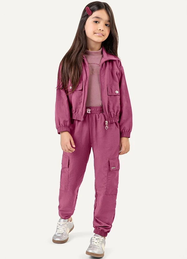 Colorittá - Jaqueta Infantil Menina Impermeável Rosa 2