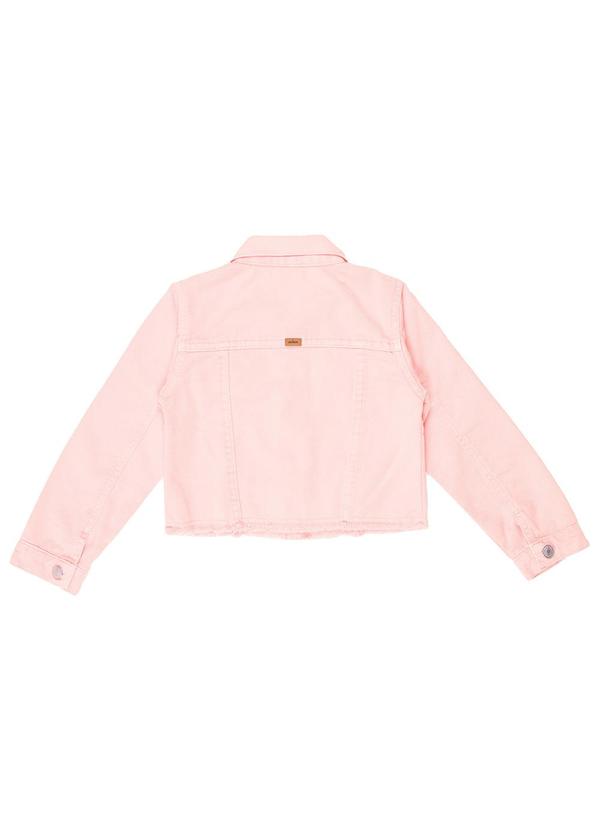 Milon - Jaqueta Infantil Menina Jeans Rosa 2