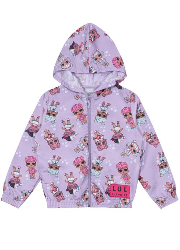 Brandili - Jaqueta Infantil Menina Lol Roxo