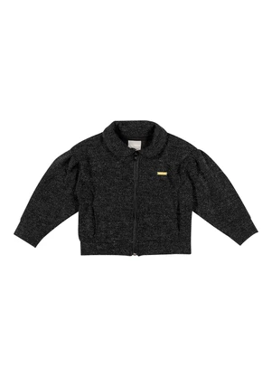 Colorittá - Jaqueta Infantil Menina Manga Bufante Preto - COLORITTÁ