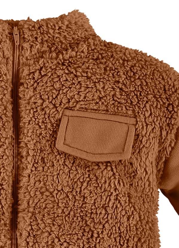 Up Baby - Jaqueta Infantil Menina Marrom 2