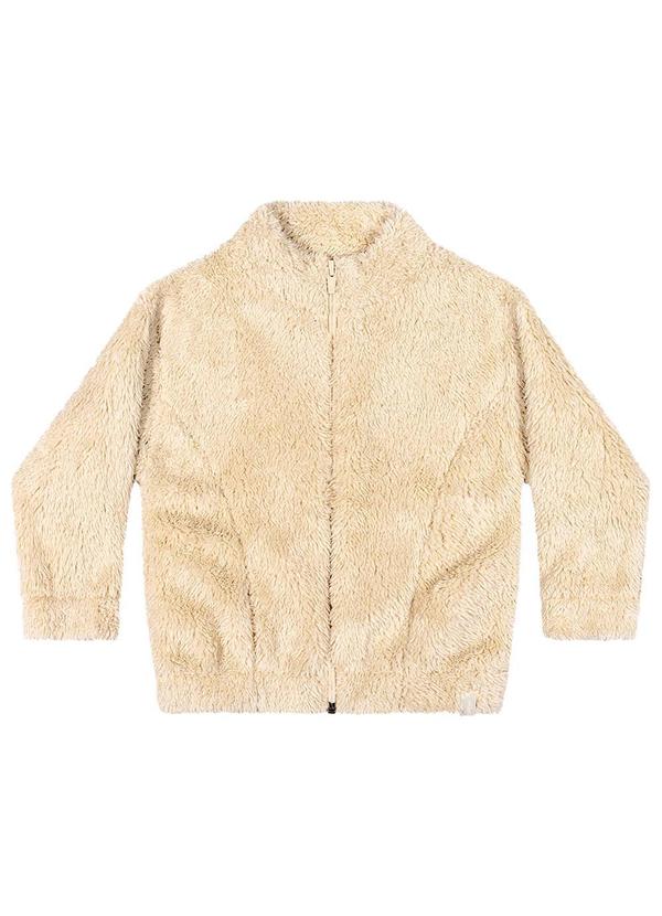 Elian - Jaqueta Infantil Menina Peluciada Bege 3