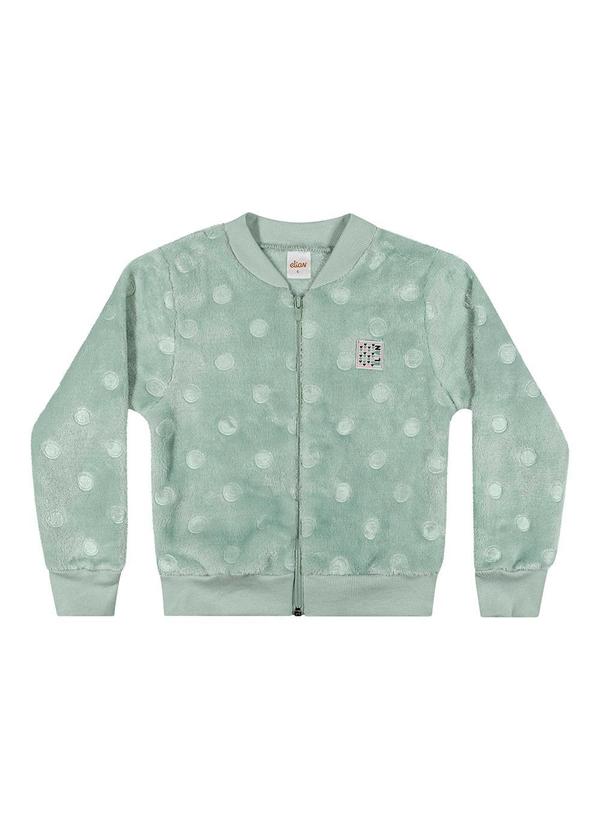 Elian - Jaqueta Infantil Menina Peluciada Verde 3