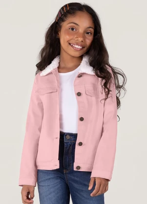 Brandili - Jaqueta Infantil Menina Rosa - BRANDILI