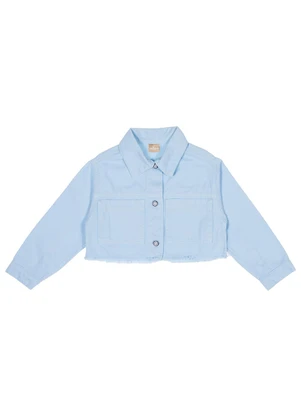 Milon - Jaqueta Infantil Menina Sarja Azul - MILON