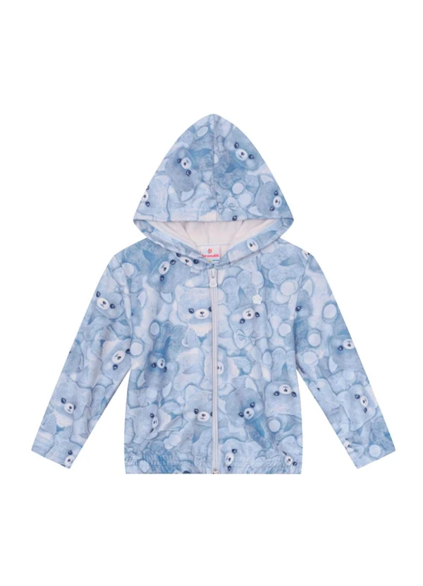 Brandili - Jaqueta Infantil Menina Ursinhos Azul 3