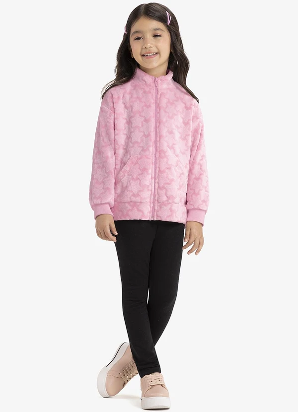 Rovi Kids - Jaqueta Infantil Pelinho Rosa 3