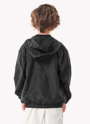 Trick Nick - Jaqueta Infantil Proteção Uv com Capuz Preto - TRICK NICK