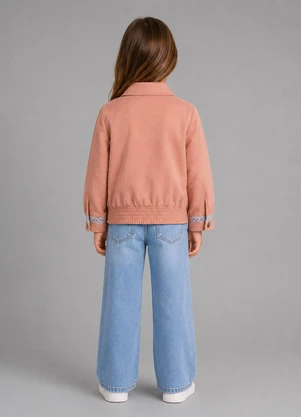 Trick Nick - Jaqueta Infantil Suede Sarjado Marrom - TRICK NICK