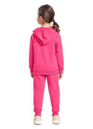Bee Loop - Jaqueta Infantil Unissex em Moletom Rosa - BEE LOOP