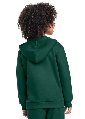 Bee Loop - Jaqueta Infantil Unissex em Moletom Verde - BEE LOOP