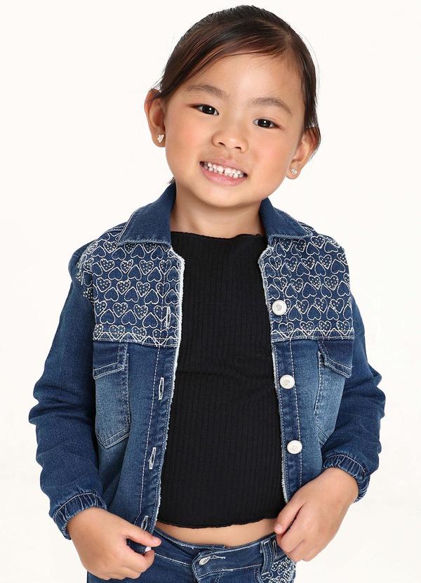 Sun Place - Jaqueta Jeans Bebê Menina Azul