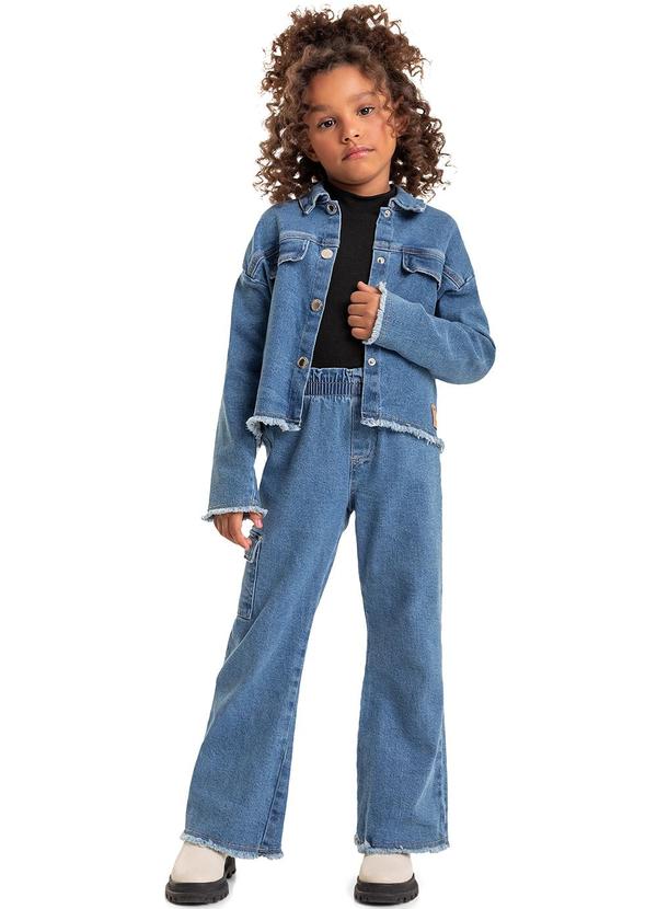 Quimby - Jaqueta Jeans Infantil Menina Azul 2