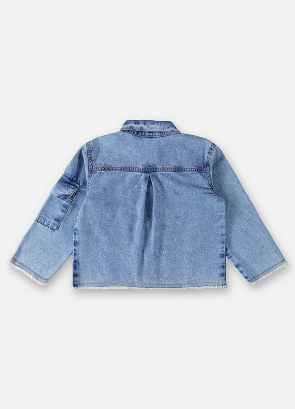 Up Baby - Jaqueta Jeans Infantil Menina Azul 4