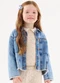 Up Baby - Jaqueta Jeans Infantil Menina Azul - variação: Azul