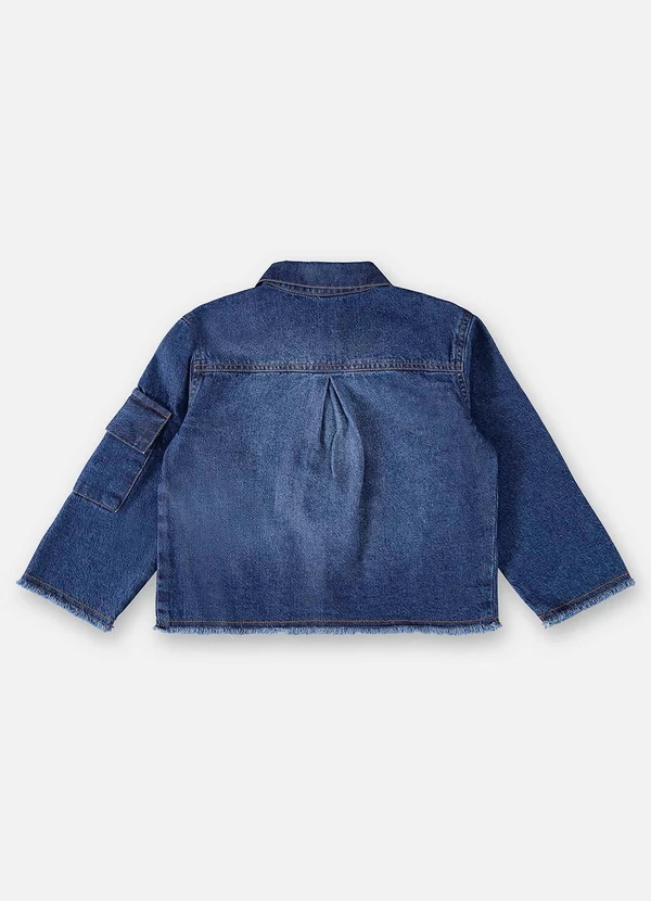 Up Baby - Jaqueta Jeans Infantil Menina Azul 4
