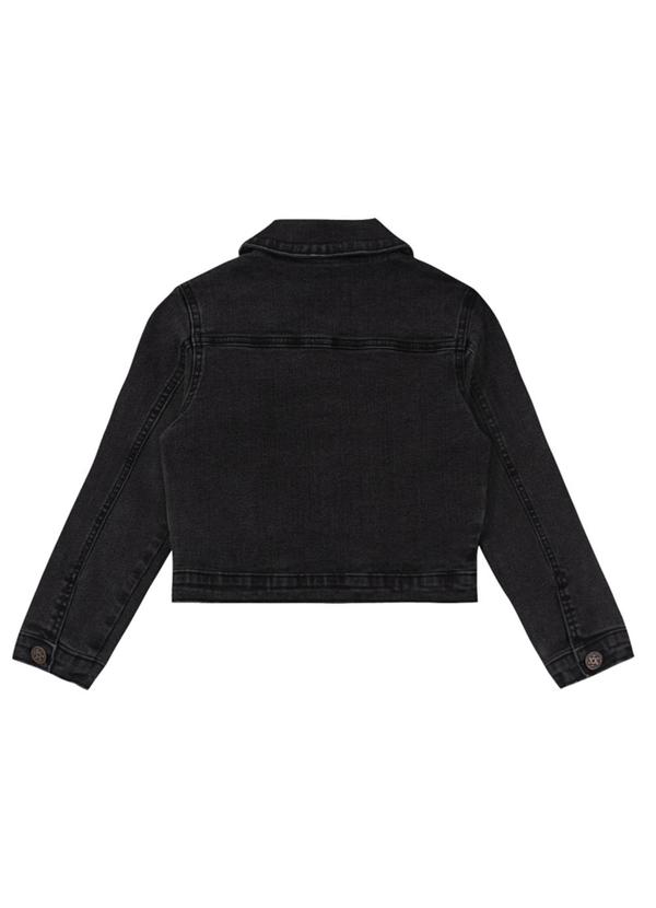 Brandili - Jaqueta Jeans Infantil Menina Preto 2