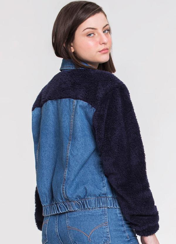 Sun Place - Jaqueta Jeans Juvenil Feminina Azul 10