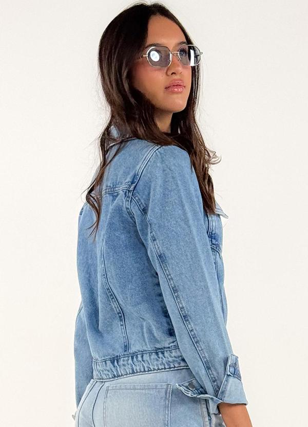 Sun Place - Jaqueta Jeans Juvenil Feminina Azul 2