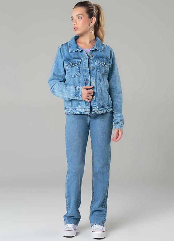 Sun Place - Jaqueta Jeans Juvenil Feminina Azul 3