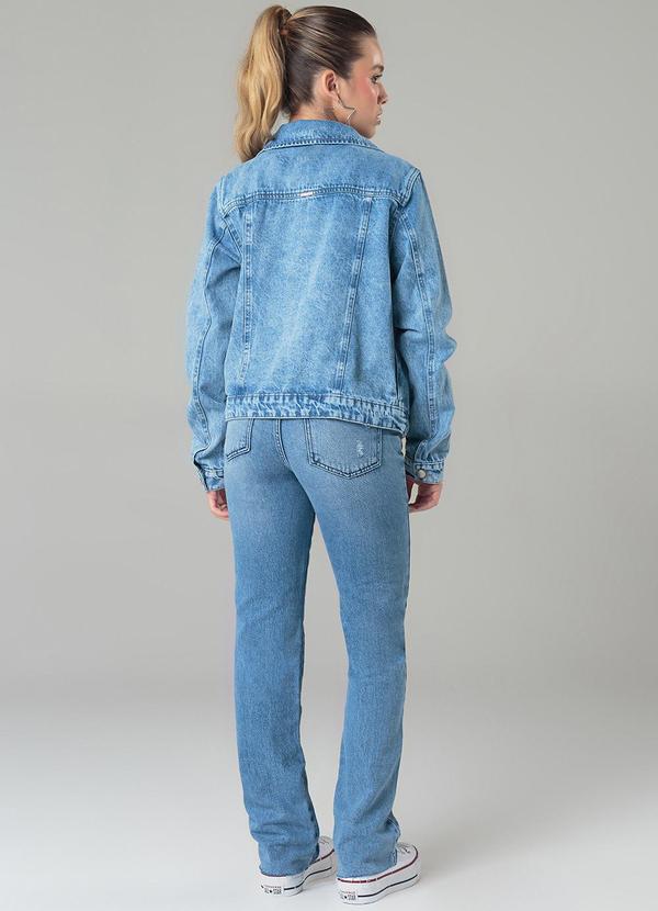 Sun Place - Jaqueta Jeans Juvenil Feminina Azul 4