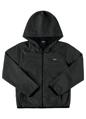 Milli e Nina - Jaqueta Juvenil Corta Vento Microfibra Preto - MILLI E NINA