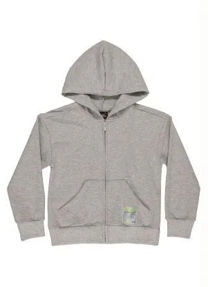 Gloss - Jaqueta Juvenil em Molecotton Menina Cinza - GLOSS