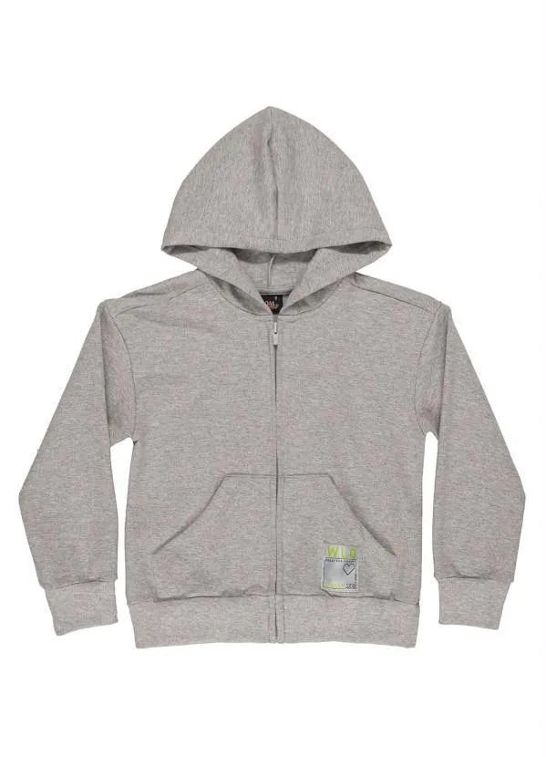 Gloss - Jaqueta Juvenil em Molecotton Menina Cinza