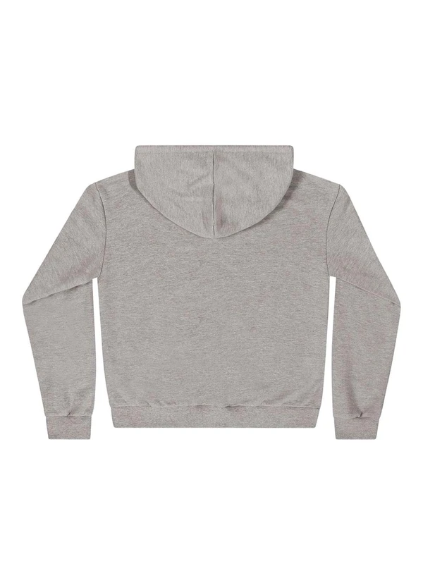 Gloss - Jaqueta Juvenil em Moletom Cinza 2