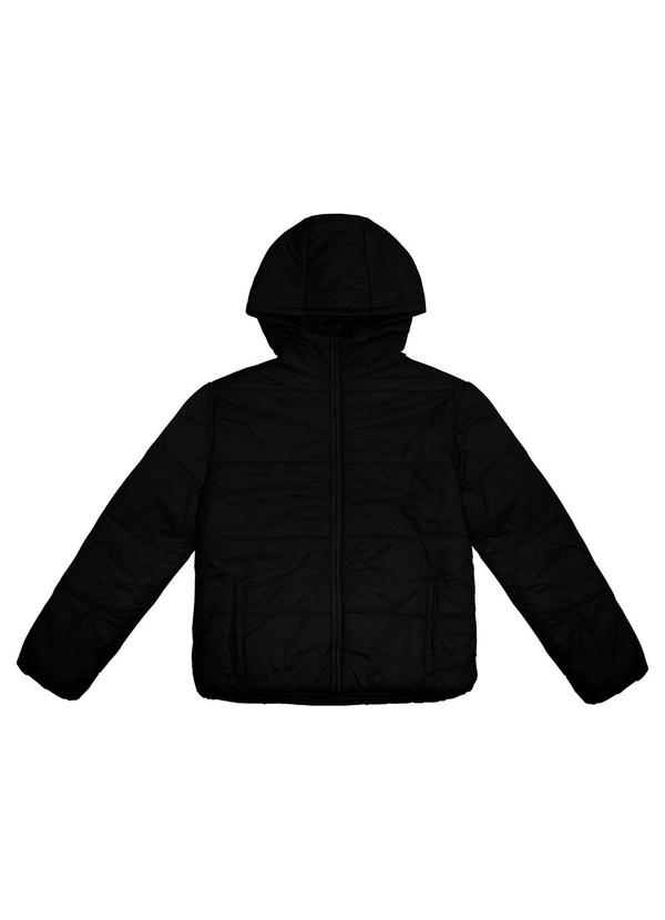 Minty - Jaqueta Juvenil Feminina com Capuz Preto