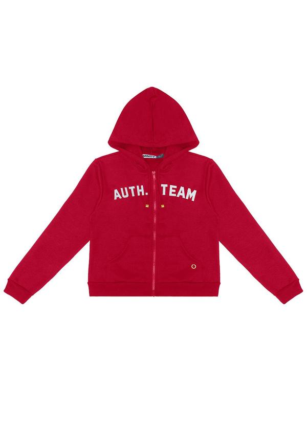 Minty - Jaqueta Juvenil Feminina com Capuz Vermelho
