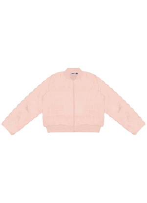 Minty - Jaqueta Juvenil Feminina com Pelo Rosa - MINTY