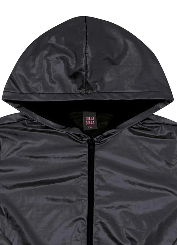 Pulla Bulla - Jaqueta Juvenil Malha Foil e Meia Malha Preto 2