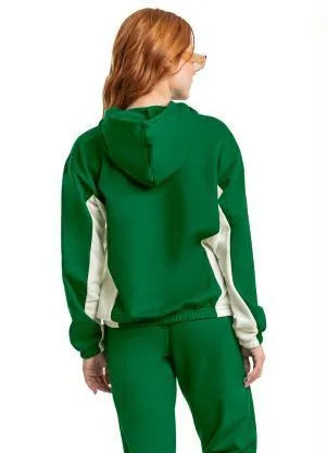 Gloss - Jaqueta Juvenil Menina em Moletom Verde - GLOSS