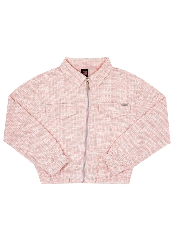 Pulla Bulla - Jaqueta Juvenil Menina Tweed Rosa