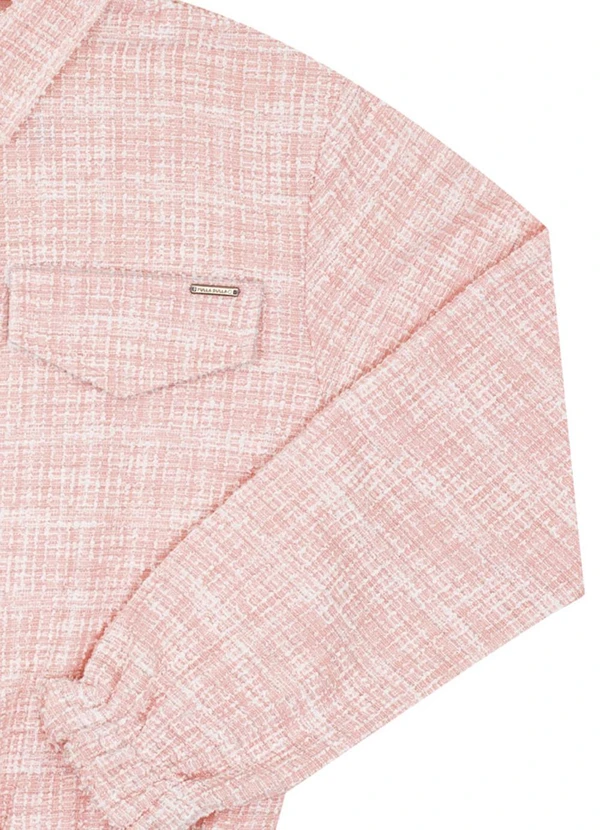Pulla Bulla - Jaqueta Juvenil Menina Tweed Rosa 3