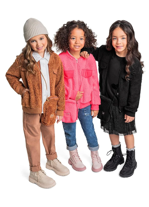 Quimby - Jaqueta Malha Térmica Menina Preto 3