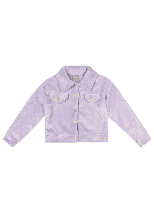 Colorittá - Jaqueta Menina Box em Pelo Roxo