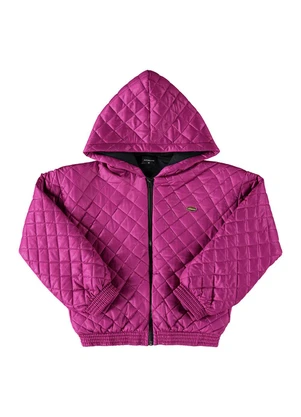 Milli e Nina - Jaqueta Menina Cirrê com Matelassê Rosa - MILLI E NINA