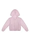 Alakazoo - Jaqueta Menina com Capuz em Tule Preto - variação: Rosa