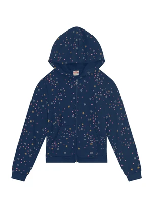 Brandili - Jaqueta Menina de Corações Azul - BRANDILI